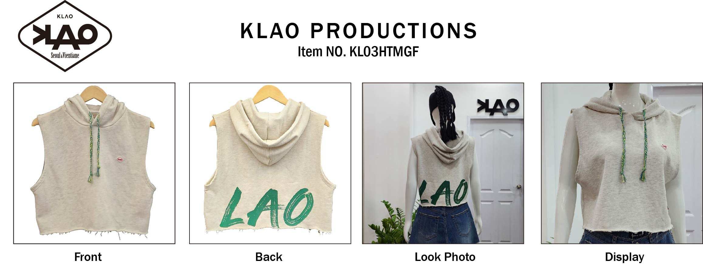 CROP HOOD_KL03HTMGF(sleeveless)'s image